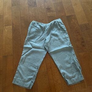J Jill 100% Ljnen Cropped Pants - PM